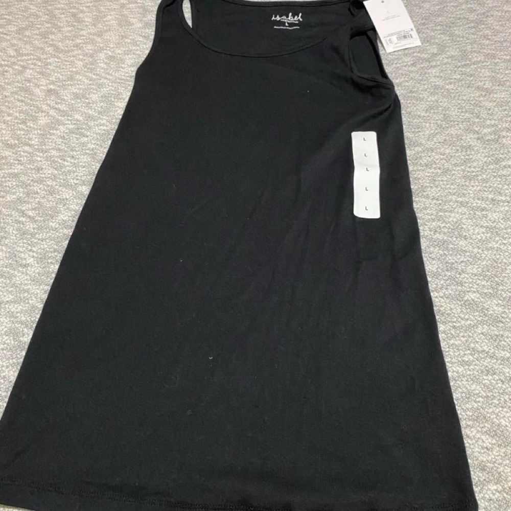 Ingrid & Isabel black tank maternity NWT women L. SKU-B883